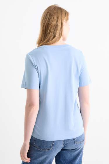 Damen - T-Shirt - Regular Fit - hellblau