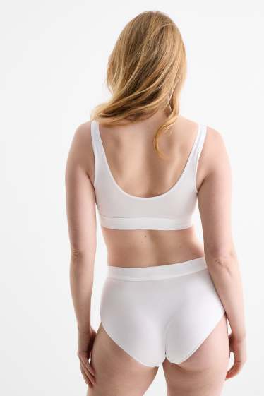 Femei - Chiloți hipster - LYCRA® - alb