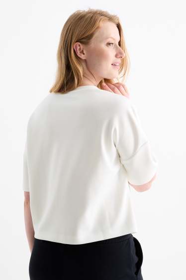 Donna - Felpa - bianco crema