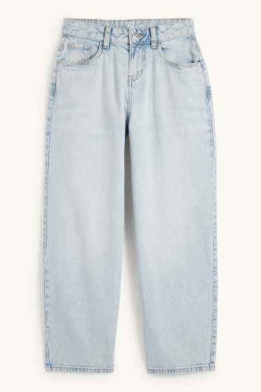 Copii - Fete - Balloon jeans - denim-albastru deschis
