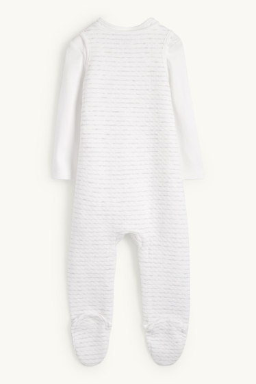 Unisex - Ossets - conjunt de pijama d’una peça - 2 peces - blanc