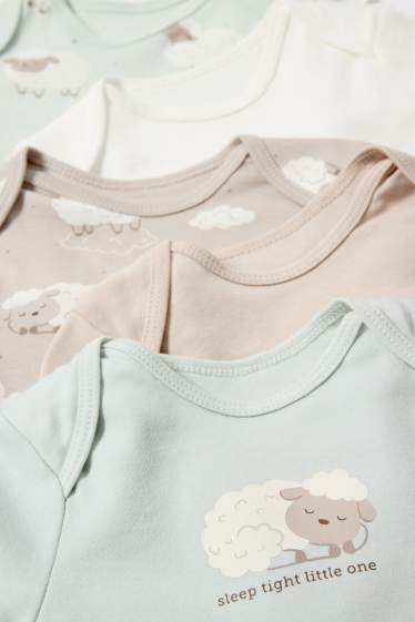 Unisex - Paquet de 5 - ovelletes - bodi per a nadó - verd menta
