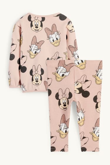 Baby Girls - Disney - baby outfit - 2 piece - textured - rose