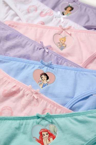 Children Girls - Multipack of 7 - Disney Princess - knickers - rose