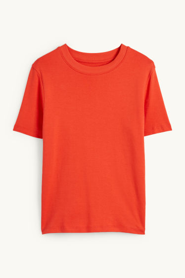Femmes - T-shirt - slim fit - orange