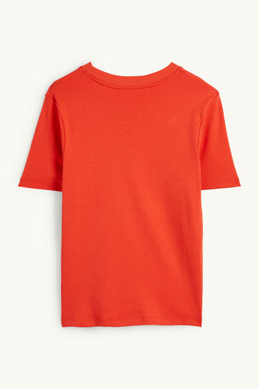Femmes - T-shirt - slim fit - orange