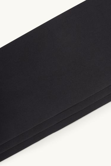 Dames - Set van 3 paar - pantysokjes - LYCRA® - 20 DEN - zwart