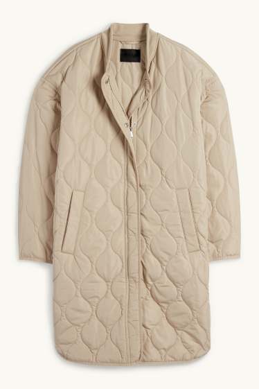 Donna - Cappotto trapuntato - idrorepellente - beige
