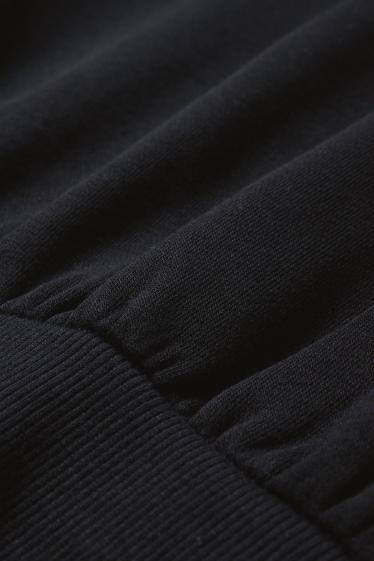 Women - Cropped hoodie - black