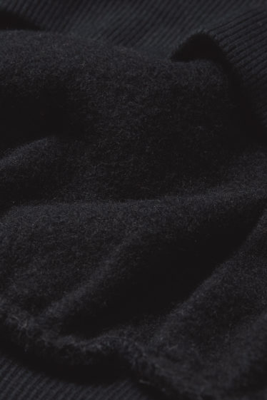 Women - Cropped hoodie - black