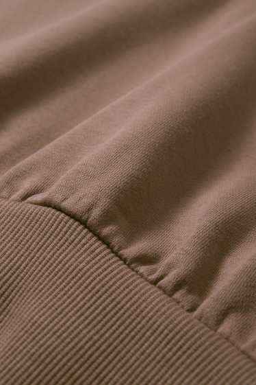 Damen - Crop Hoodie - braun
