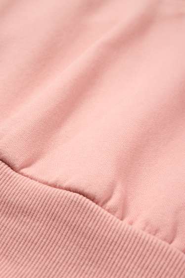 Damen - Crop Hoodie - rosa
