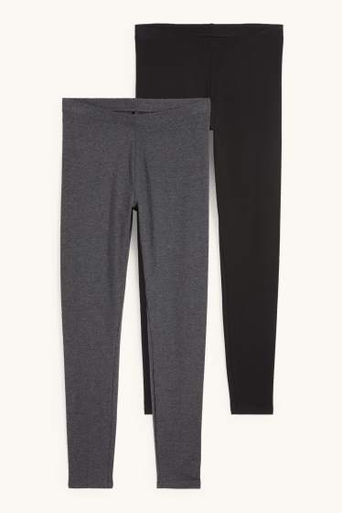 Dona - Paquet de 2 bàsics - leggings  - gris fosc