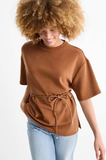 Women - Sweatshirt - brown