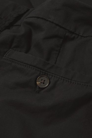 Pánské - Kalhoty chino - tapered fit - černá