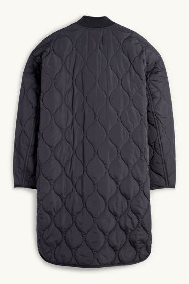 Women - Quilted coat - water-repellent - dark blue