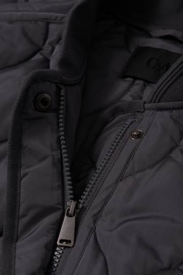 Women - Quilted coat - water-repellent - dark blue