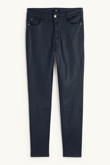Dona - Pantalons - high waist - skinny fit - brillants - blau fosc