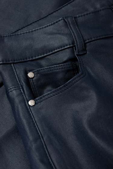 Dona - Pantalons - high waist - skinny fit - brillants - blau fosc