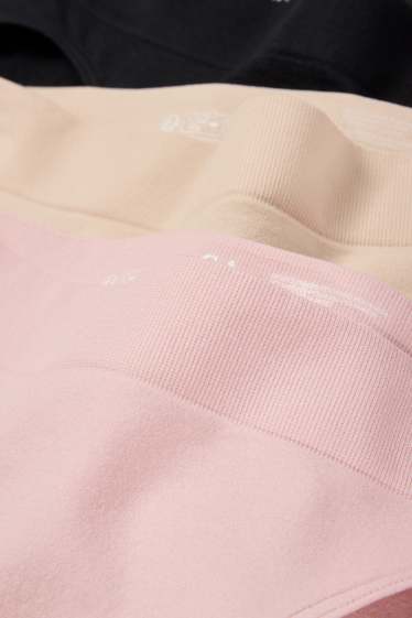 Dames - Set van 3 - slip - seamless - zwart
