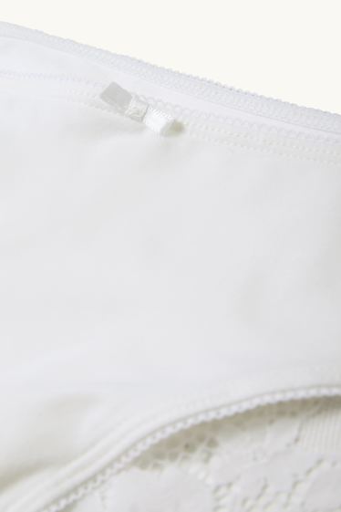 Mujer - Pack de 3 - braguitas - blanco roto