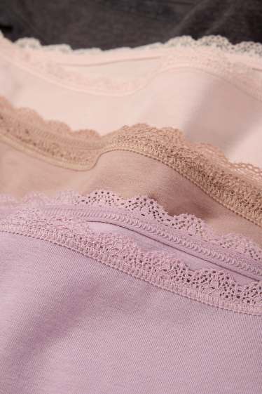 Femmes - Lot de 4 - culottes - rose