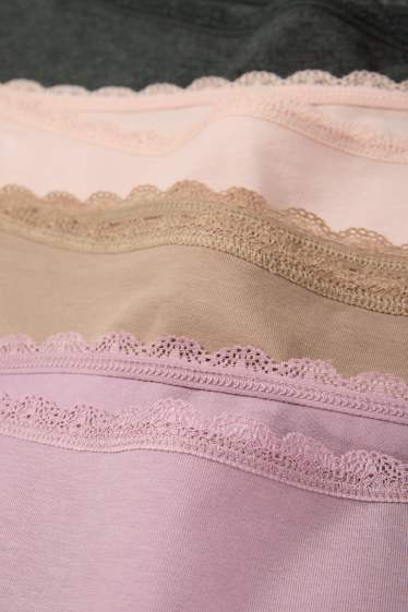 Dames - Set van 4 - hipster - roze