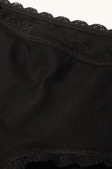 Femmes - Lot de 4 - shortys - noir