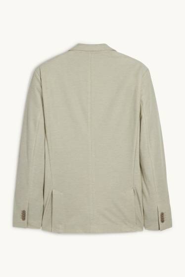 Hommes - Veste de costume - slim fit - texturé - beige chiné