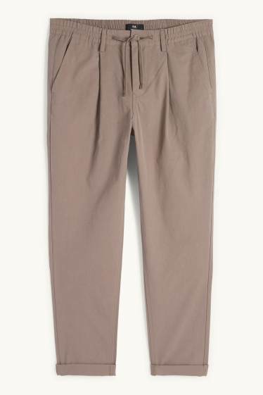 Hommes - Chino - regular fit - gris foncé
