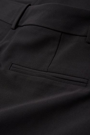 Damen - Business-Hose - High Waist - Straight Fit - schwarz