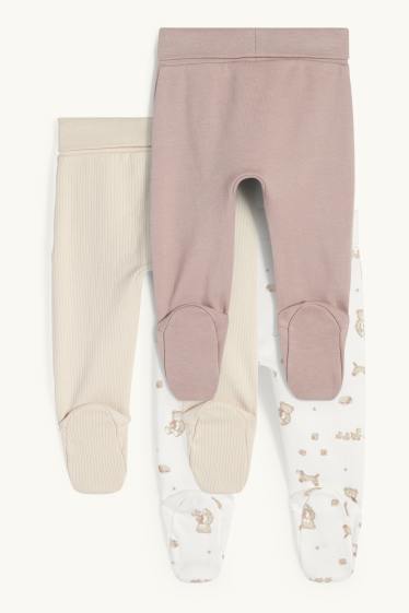 Baby Mädchen - Multipack 3er - Spielzeug - Erstlingshose - beige