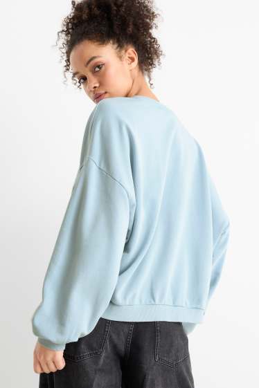 Damen - Sweatshirt - hellblau