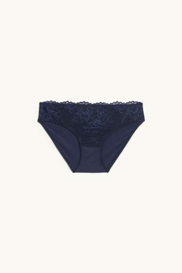 Women - Knickers - dark blue