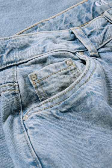 Kinder Mädchen - Cargo Jeans - helljeansblau
