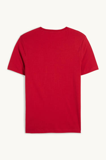 Hommes - T-shirt - regular fit - rouge