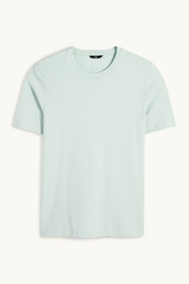 Hommes - T-shirt - regular fit - vert menthe