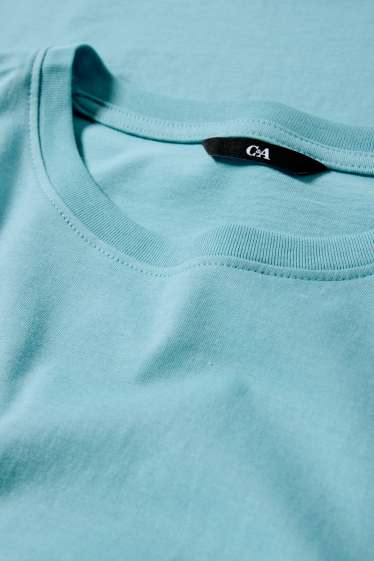 Hommes - T-shirt - regular fit - turquoise