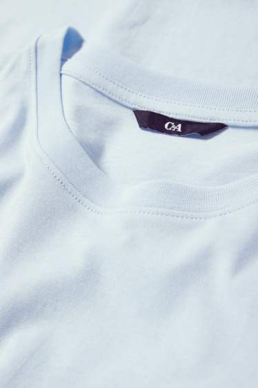 Hommes - T-shirt - regular fit - bleu clair