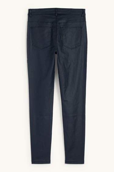 Dona - Pantalons - high waist - skinny fit - brillants - blau fosc