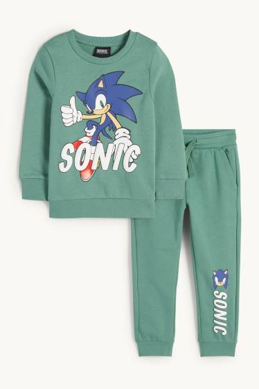 Nen - Sonic - conjunt - dessuadora i pantalons de xandall - 2 peces - verd