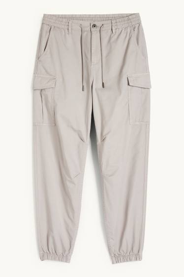 Hommes - Pantalon cargo - gris