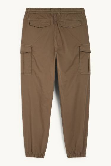 Uomo - Pantaloni cargo - verde scuro