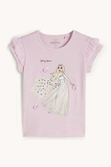 Kinder Mädchen - Die Eiskönigin - Kurzarmshirt - hellviolett