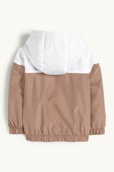 Copii - Băieți - Jachetă cu glugă - rezistentă la apă - maro