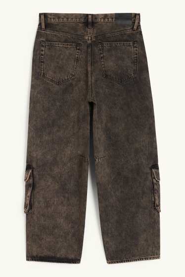 Herren - Cargo Jeans - jeansbraun