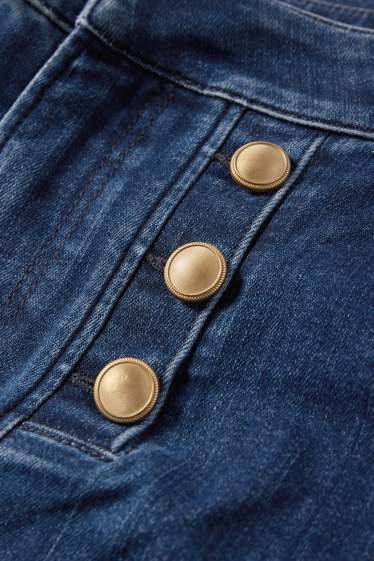 Dames - Bootcut jeans - mid waist - jeansblauw