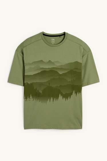 Hommes - Haut de sport - regular fit - vert
