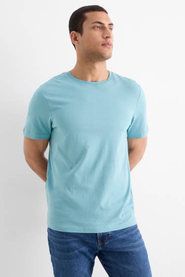Hommes - T-shirt - regular fit - turquoise