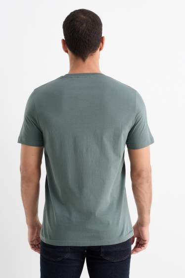 Uomo - T-shirt - regular fit - verde scuro